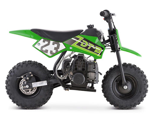 GREEN GBMOTO 50CC  2-Stroke Gas Kids Dirt Bike, Fully Automatic, 95% Assembled