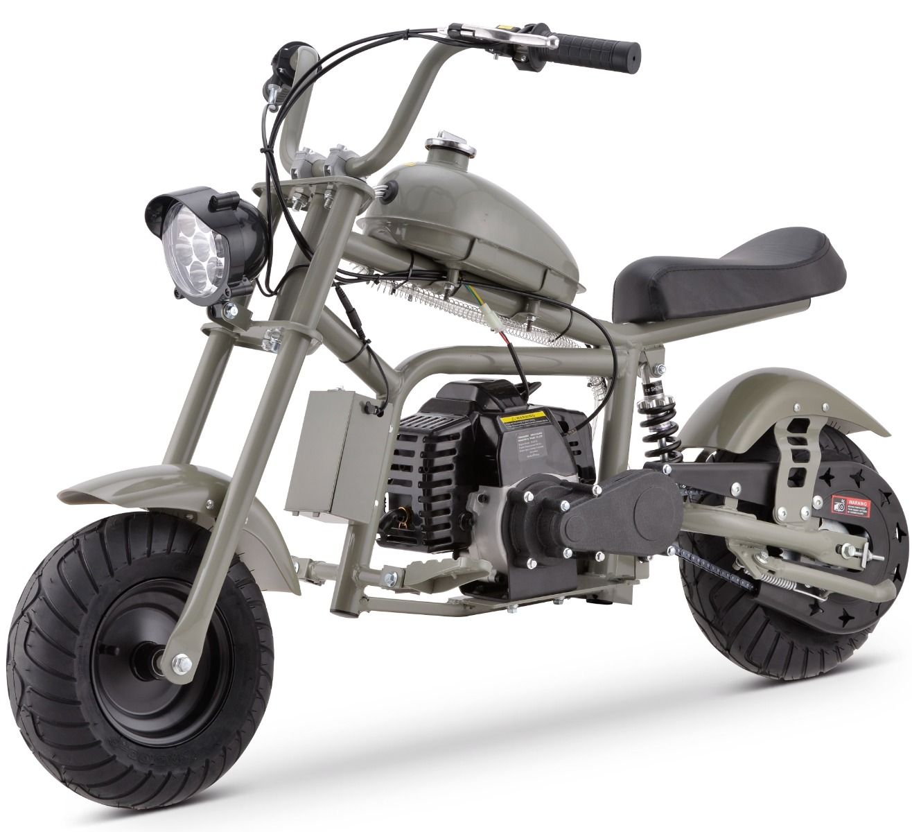 GREY - 2024 Black DB03 50cc Kids Gas Dirt Bike, Mini Pit Bike