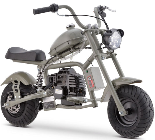 GREY - 2024 Black DB03 50cc Kids Gas Dirt Bike, Mini Pit Bike