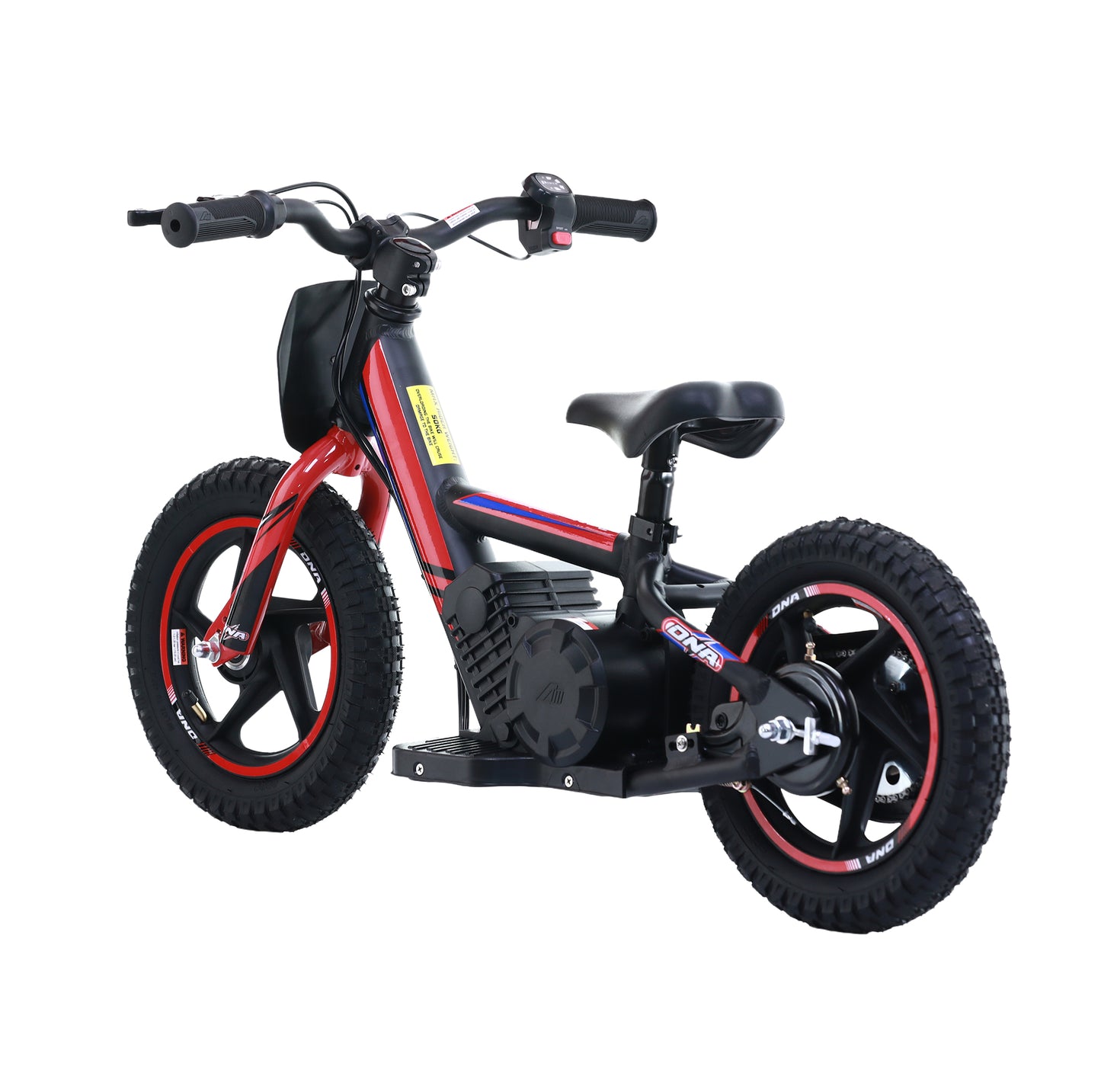 RED - 24V Electric Dirt Bike for Kids, 12" Wheel Electric Balance Bike for Ages 3-6