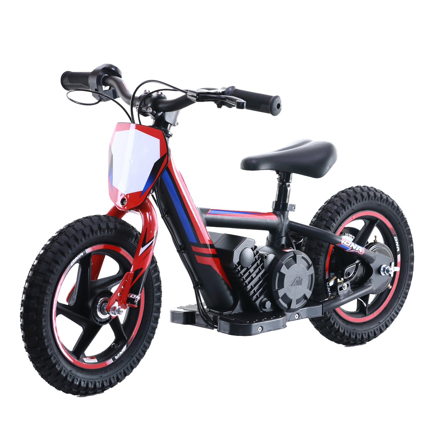 RED - 24V Electric Dirt Bike for Kids, 12" Wheel Electric Balance Bike for Ages 3-6