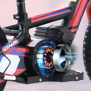 RED - 24V Electric Dirt Bike for Kids, 12" Wheel Electric Balance Bike for Ages 3-6