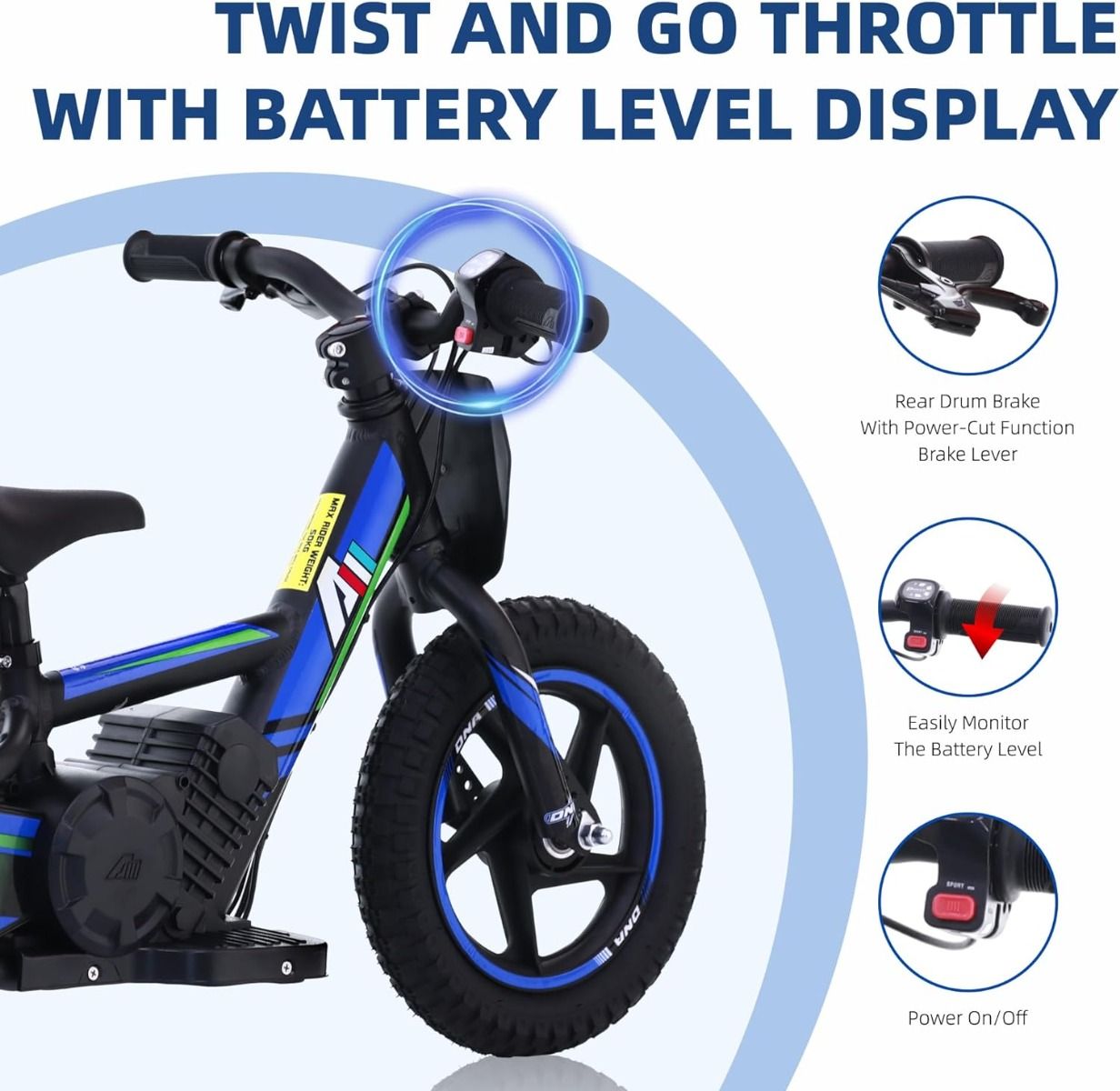24V Electric Dirt Bike for Kids