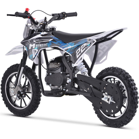 BLUE - MotoTec Demon 40cc 4-Stroke Kids Gas Dirt Bike