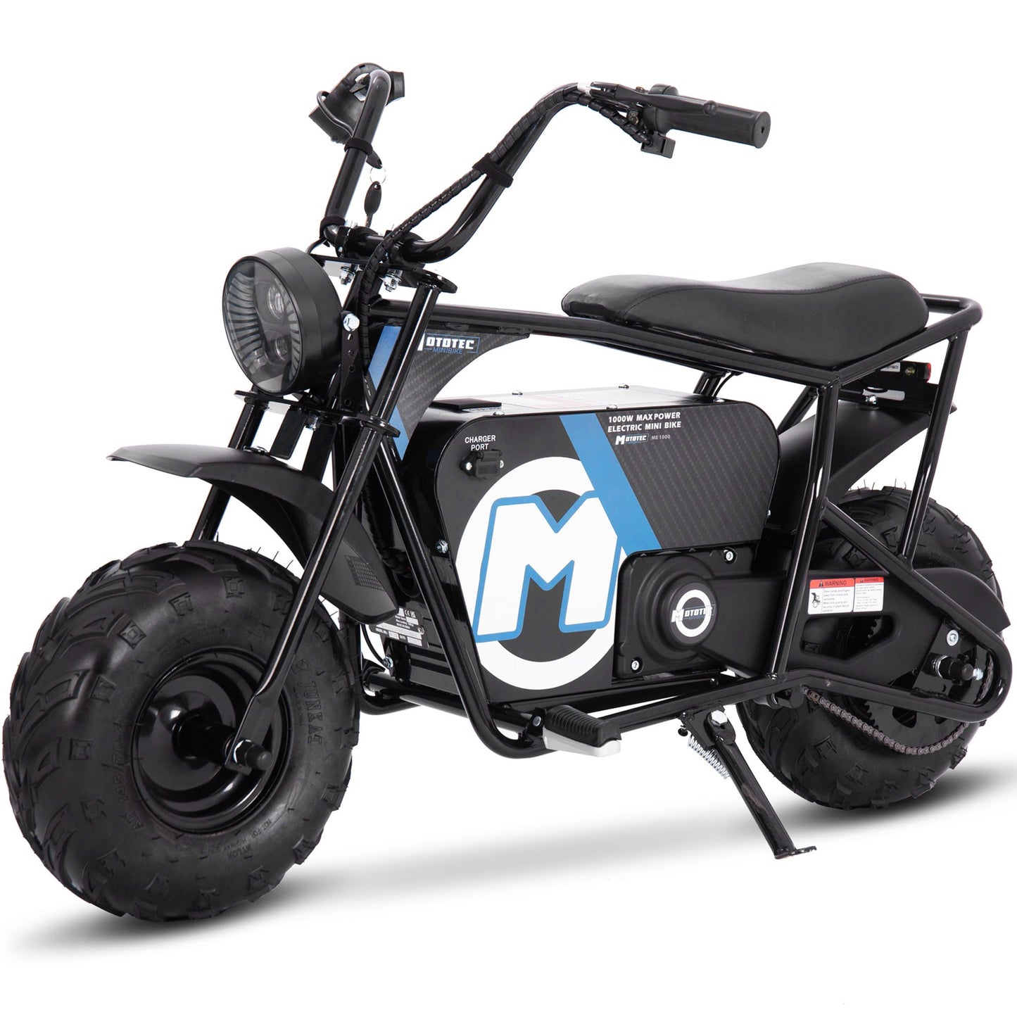 BLACK MotoTec Electric Mini Bike