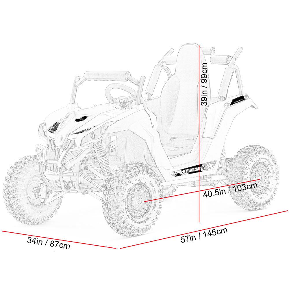MotoTec Raider Kids UTV Powerful 48v 1200w