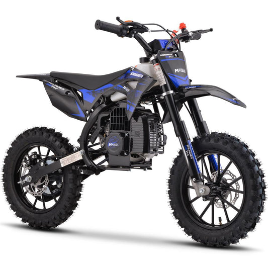 BLUE - MotoTec Thunder 50cc 2-Stroke Kids Gas Dirt Bike
