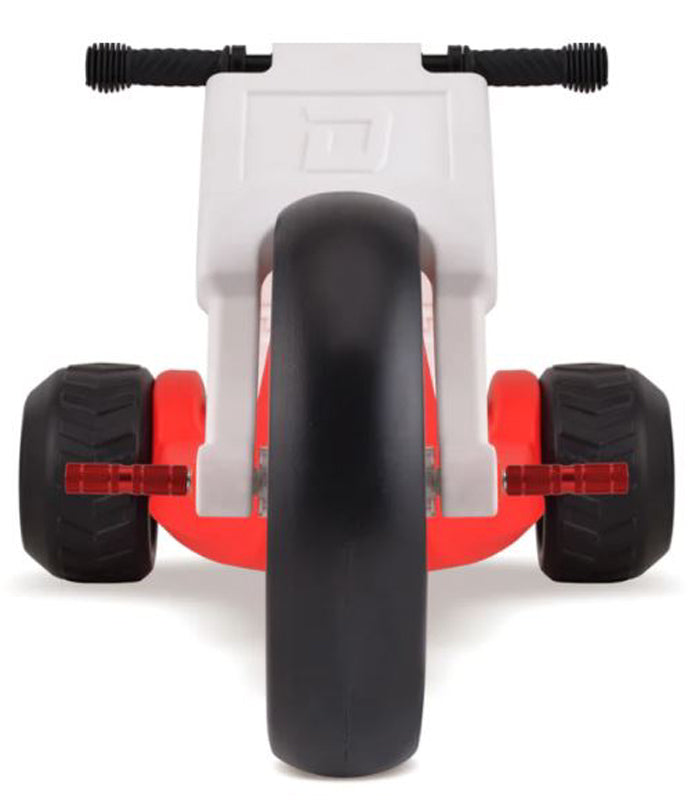 RED - DROYD Romper Electric ride-on toy for kids ages 3+,24v lithium-ion battery and a brushed DC motor, and a light-up LED front wheel
