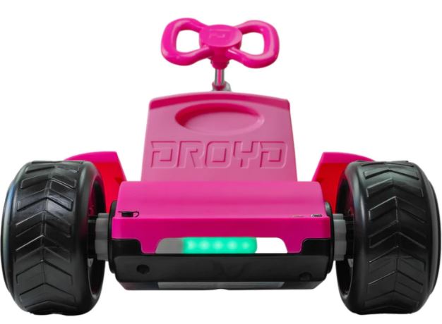 PINK - Droyd Zypster Electric Mini Go-Kart - Electric Bike for kids 3 to 6 years old - uilt-in parental speed controls where parents can use a key to lock in its speed at 3 or 6 mph