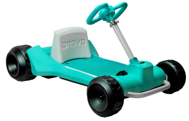 TEAL - Droyd Zypster Electric Mini Go-Kart - Electric Bike for kids 3 to 6 years old - uilt-in parental speed controls where parents can use a key to lock in its speed at 3 or 6 mph