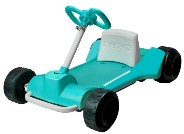 TEAL - Droyd Zypster Electric Mini Go-Kart - Electric Bike for kids 3 to 6 years old - uilt-in parental speed controls where parents can use a key to lock in its speed at 3 or 6 mph