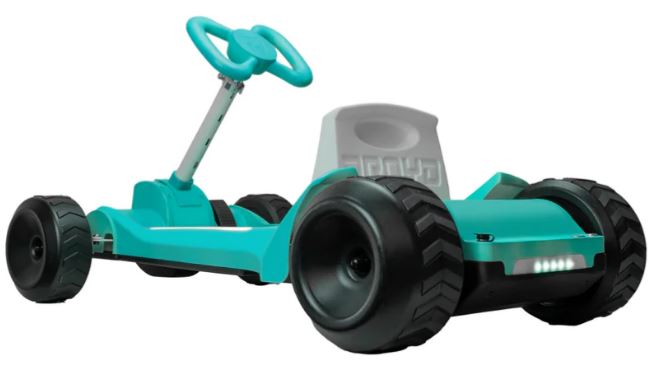 TEAL - Droyd Zypster Electric Mini Go-Kart - Electric Bike for kids 3 to 6 years old - uilt-in parental speed controls where parents can use a key to lock in its speed at 3 or 6 mph