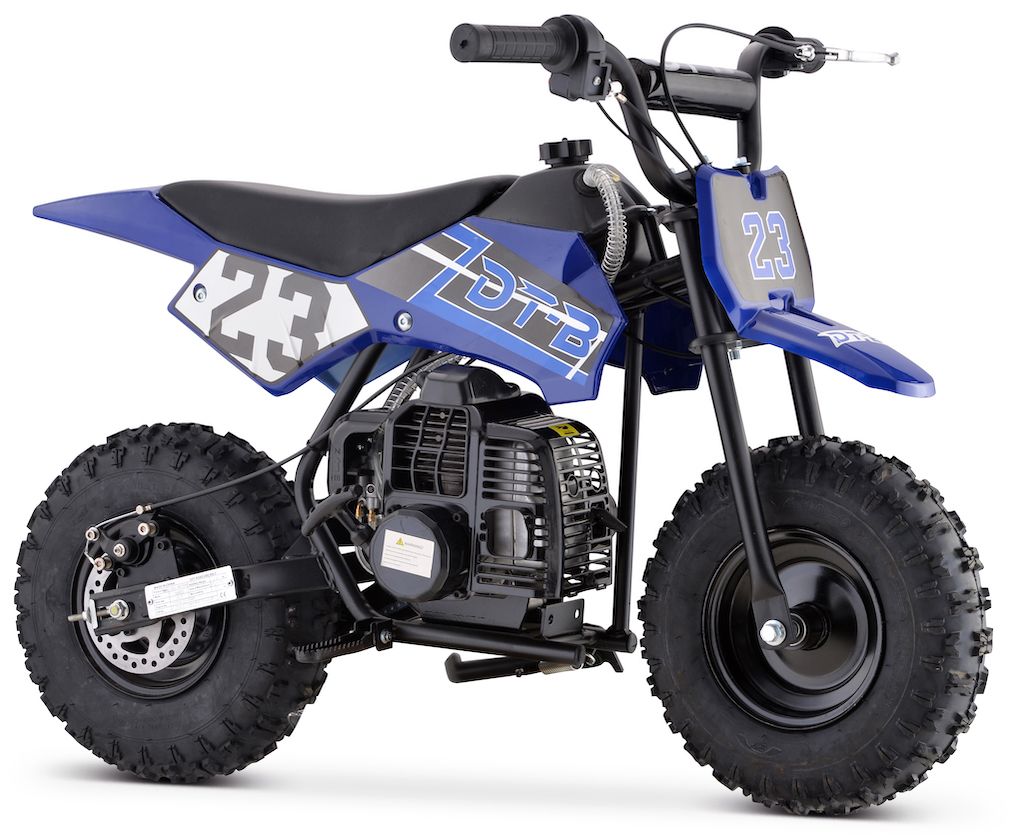 BLUE GBMOTO 50CC 2-Stroke Gas Kids Dirt Bike