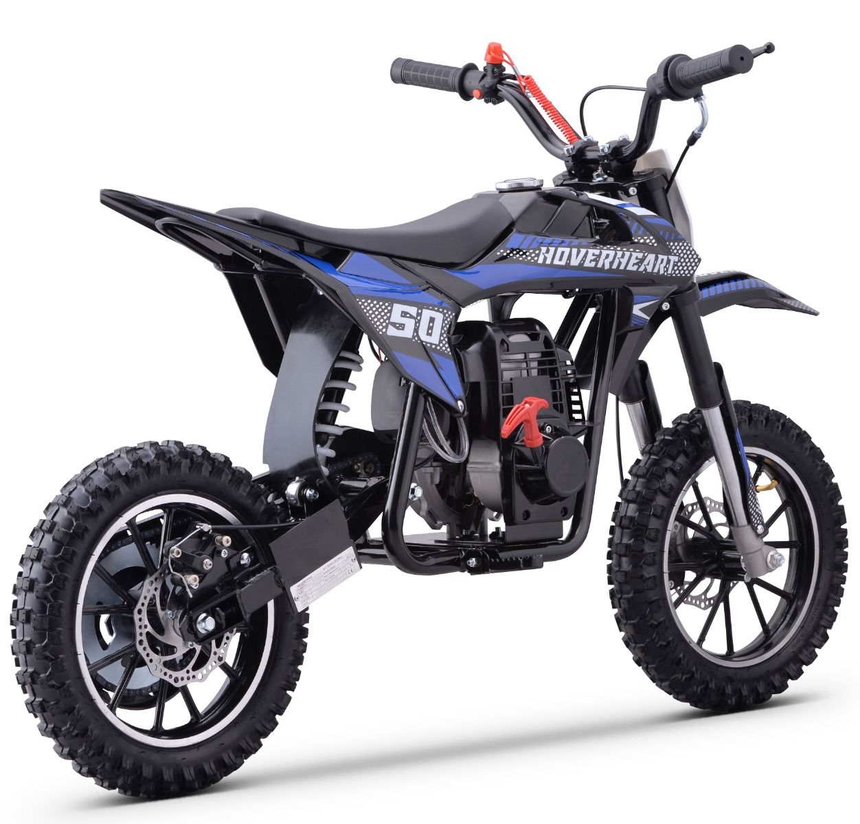Blue 1000W MotoTec Electric Dirt Bike
