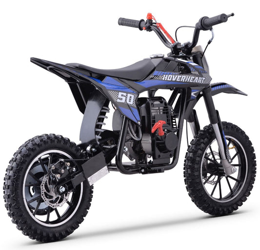 Blue 1000W MotoTec Electric Dirt Bike