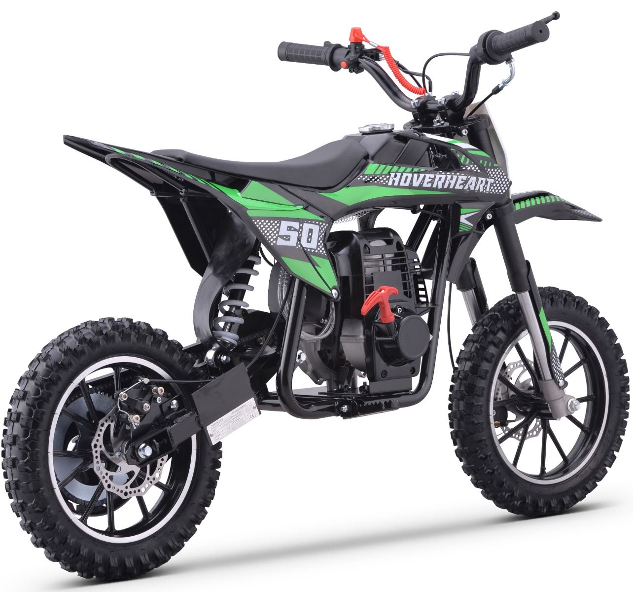 GREEN - DB08 GBmoto Kids Dirt Bike 50cc 4-Stroke Beginner Gas Dirt Bike
