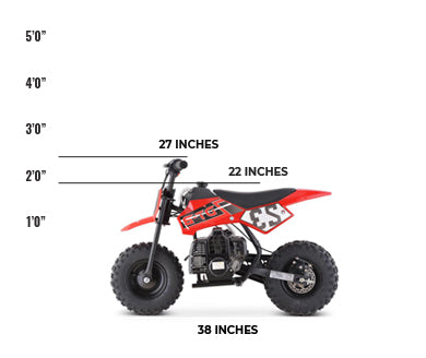 Red dirt bikes for kids