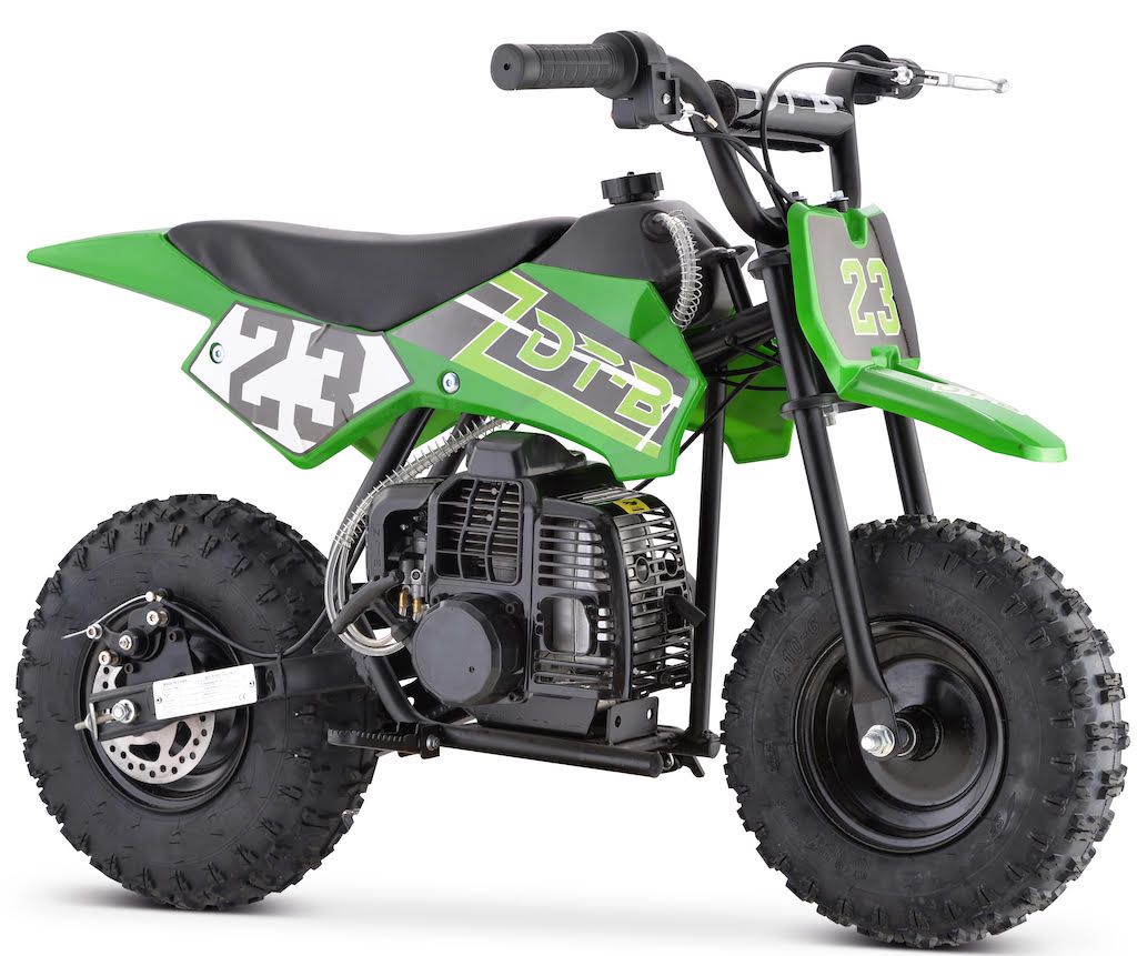 GREEN GBMOTO 50CC 2-Stroke Gas Kids Dirt Bike, Fully Automatic, 95% Assembled