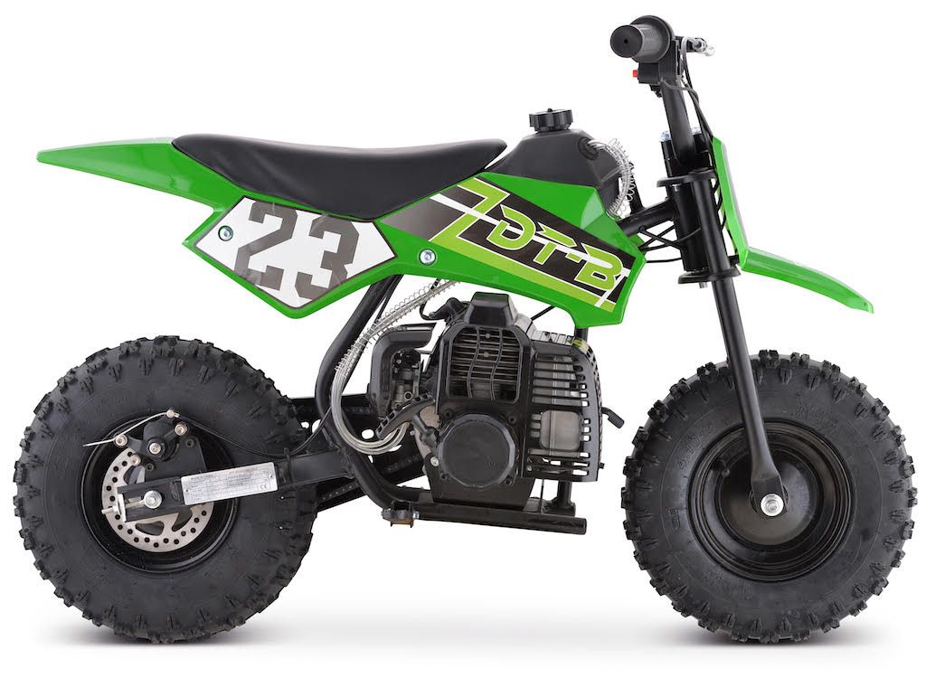 GREEN GBMOTO 50CC 2-Stroke Gas Kids Dirt Bike, Fully Automatic, 95% Assembled