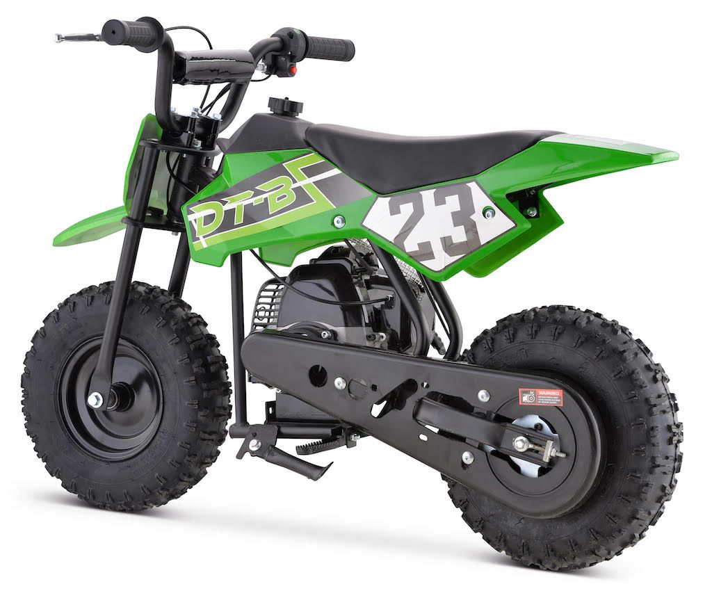 GREEN GBMOTO 50CC 2-Stroke Gas Kids Dirt Bike, Fully Automatic, 95% Assembled