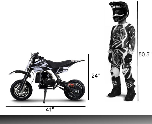 GREEN GBMOTO Upgraded 50cc Kids Dirt Bike, Fully Automatic, 95% Assembled