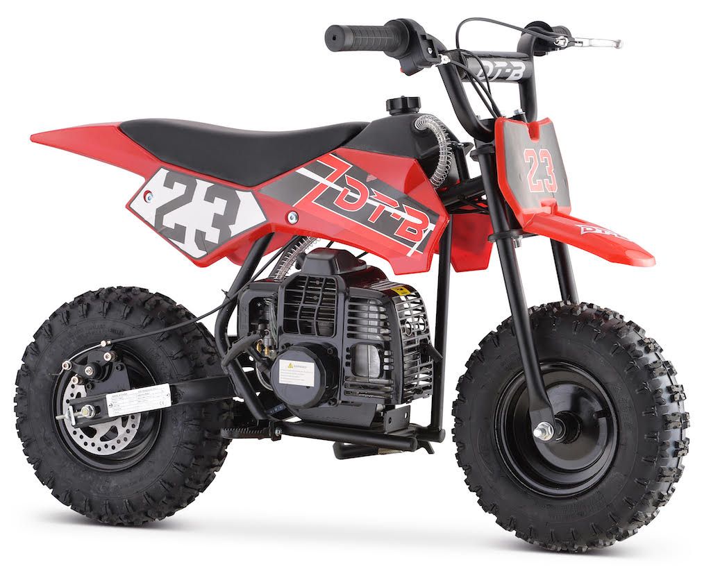 RED GBMOTO 50CC  2-Stroke Gas Kids Dirt Bike, Fully Automatic, 95% Assembled