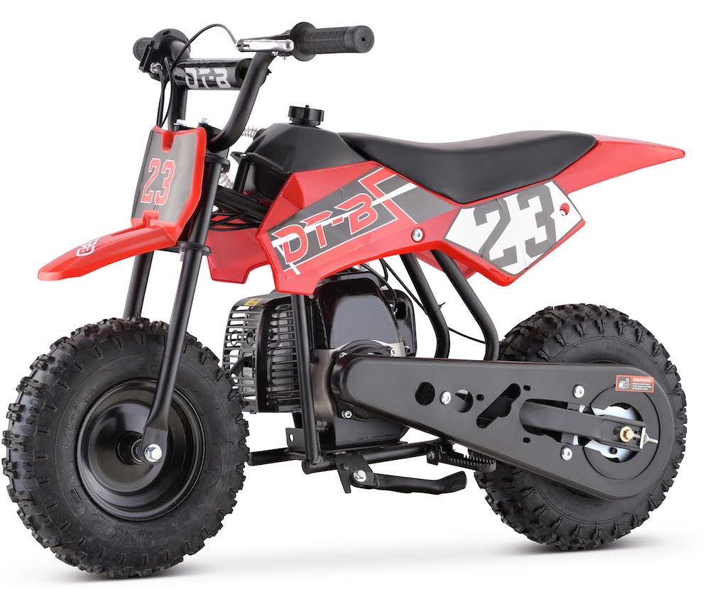 RED GBMOTO 50CC 2-Stroke Gas Kids Dirt Bike, Fully Automatic, 95% Assembled