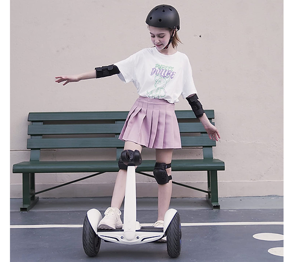 WHITE Electric Smart Self-Balancing Scooter 10" Tires, Bluetooth app management, Safer and easier to ride, good for teens and adults