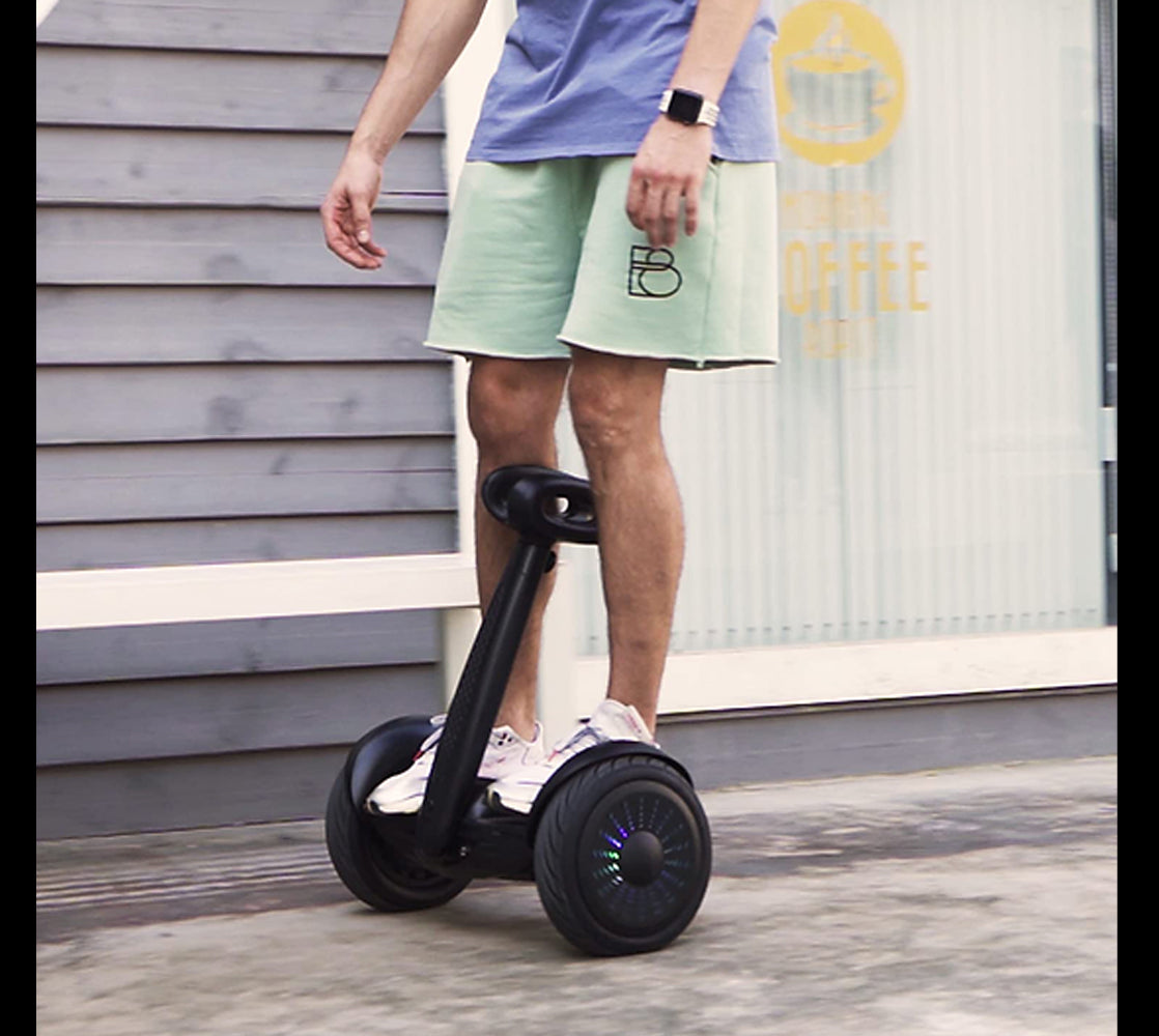 WHITE Electric Smart Self-Balancing Scooter 10" Tires, Bluetooth app management, Safer and easier to ride, good for teens and adults