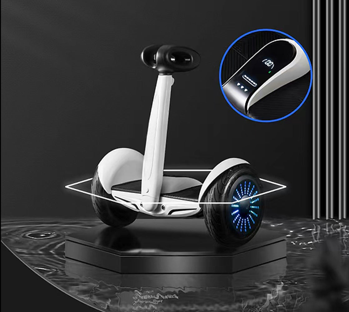 WHITE Electric Smart Self-Balancing Scooter 10" Tires, Bluetooth app management, Safer and easier to ride, good for teens and adults