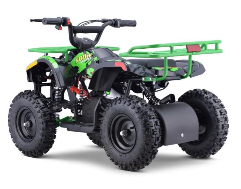 GREEN - SONORA Electric 500W 36V Kids Off-Road Quad ATV
