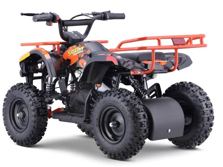 ORANGE - SONORA Electric 500W 36V Kids Off-Road Quad ATV