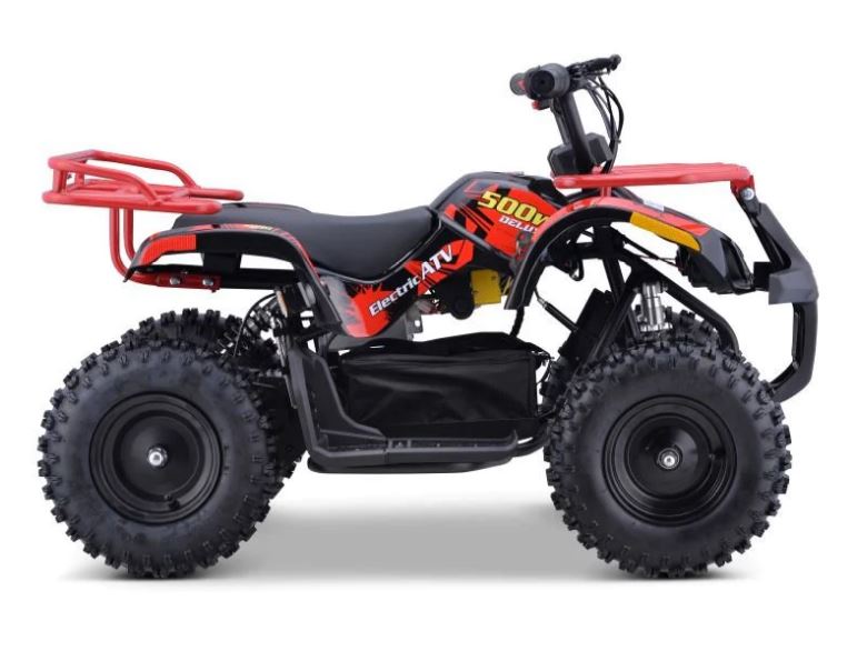 RED - SONORA Electric 500W 36V Kids Off-Road Quad ATV