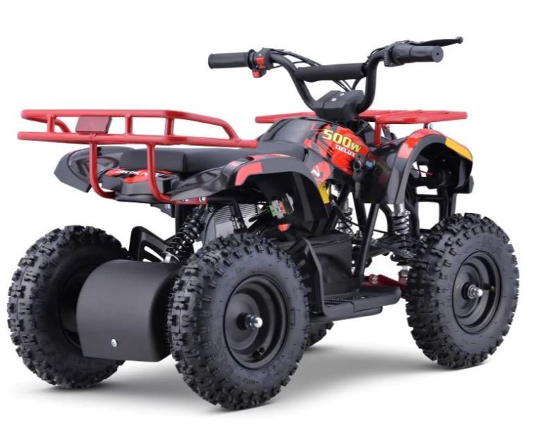 RED - SONORA Electric 500W 36V Kids Off-Road Quad ATV