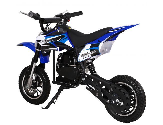 BLUE GBMOTO Upgraded 50cc Kids Dirt Bike, Fully Automatic, 95% Assembled
