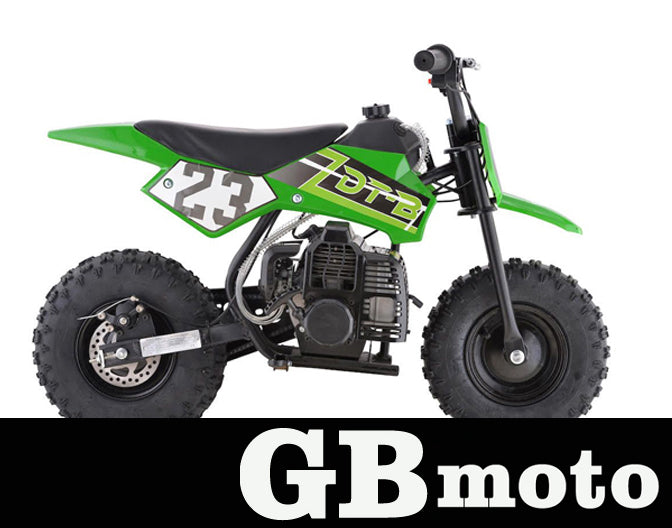 GREEN GBMOTO 50CC  2-Stroke Gas Kids Dirt Bike, Fully Automatic, 95% Assembled