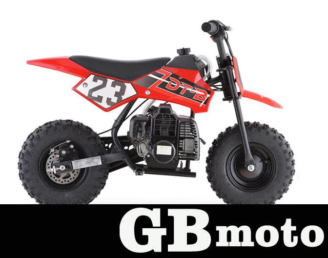 RED GBMOTO 50CC  2-Stroke Gas Kids Dirt Bike, Fully Automatic, 95% Assembled