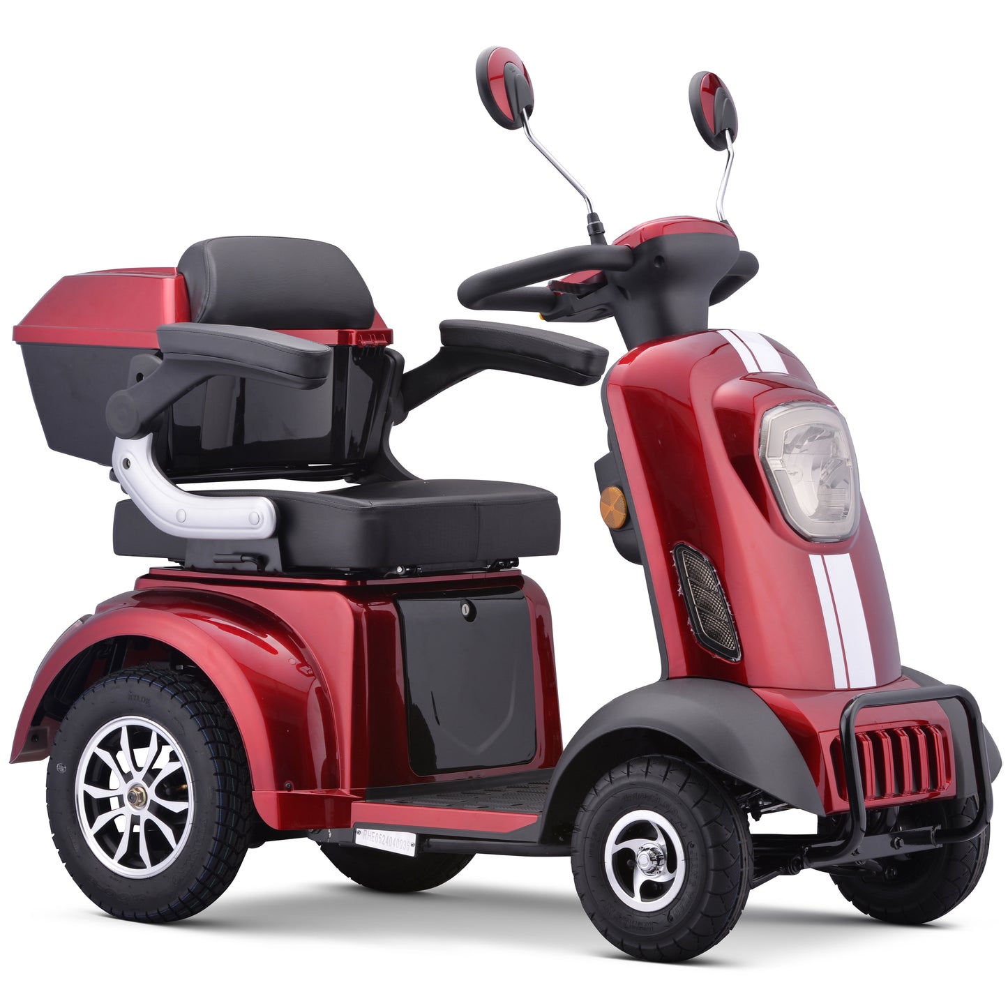 RED - Electric 4-Wheel Mobility Scooter, (XW-E05) Heavy Duty Wheelchair Device 400 LBS Capacity for Seniors & Adults, Assembled in US, Ready to Ride (Copy)