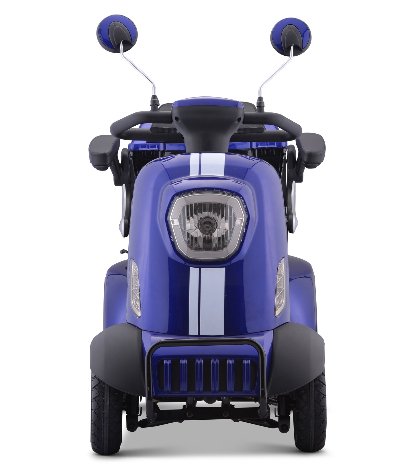 BLUE - Electric 4-Wheel Mobility Scooter, (XW-E05) Heavy Duty Wheelchair Device 400 LBS Capacity for Seniors & Adults, Assembled in US, Ready to Ride