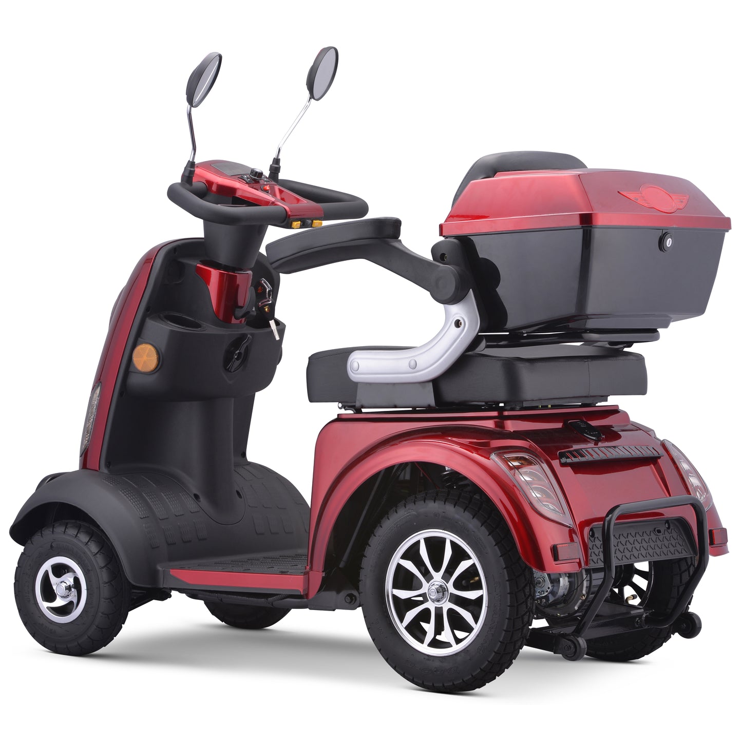 RED - Electric 4-Wheel Mobility Scooter, (XW-E05) Heavy Duty Wheelchair Device 400 LBS Capacity for Seniors & Adults, Assembled in US, Ready to Ride (Copy)