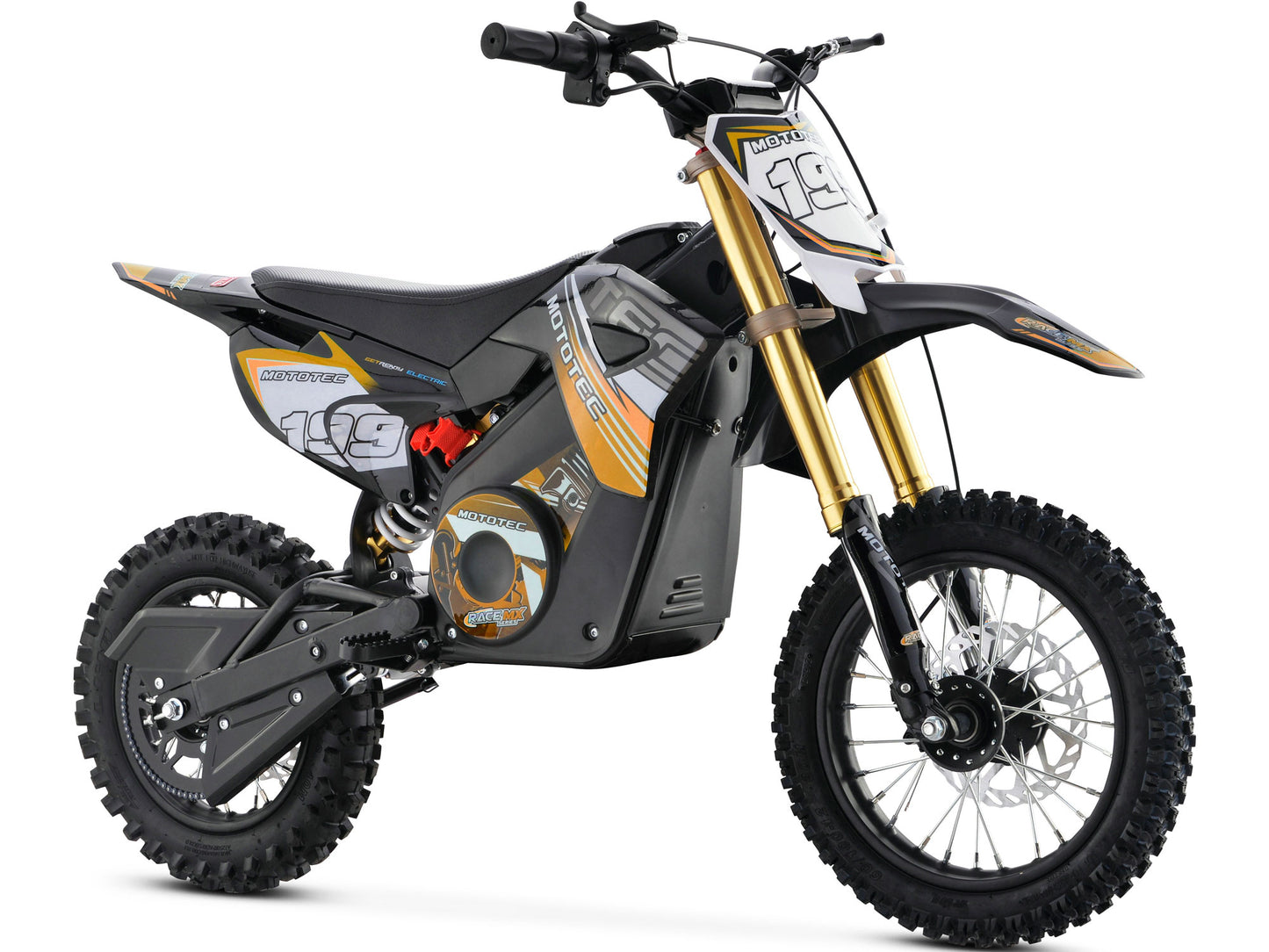 ORANGE - MotoTec 36v Pro Electric Dirt Bike 1000w Lithium