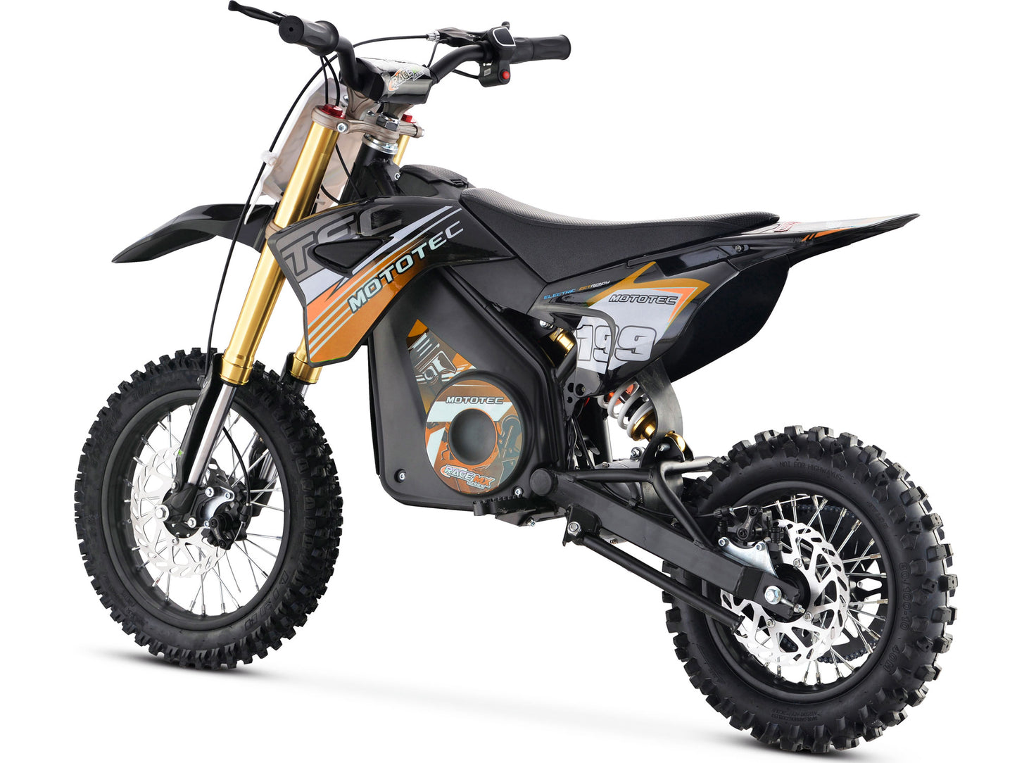 ORANGE - MotoTec 36v Pro Electric Dirt Bike 1000w Lithium