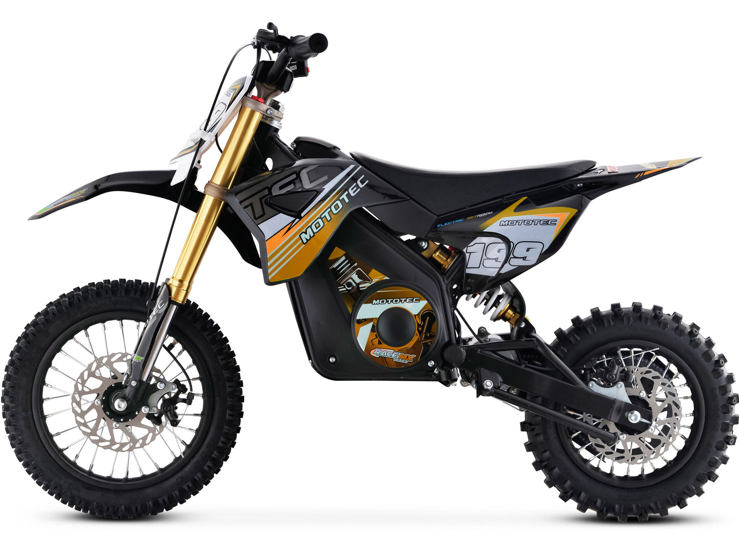 ORANGE - MotoTec 36v Pro Electric Dirt Bike 1000w Lithium