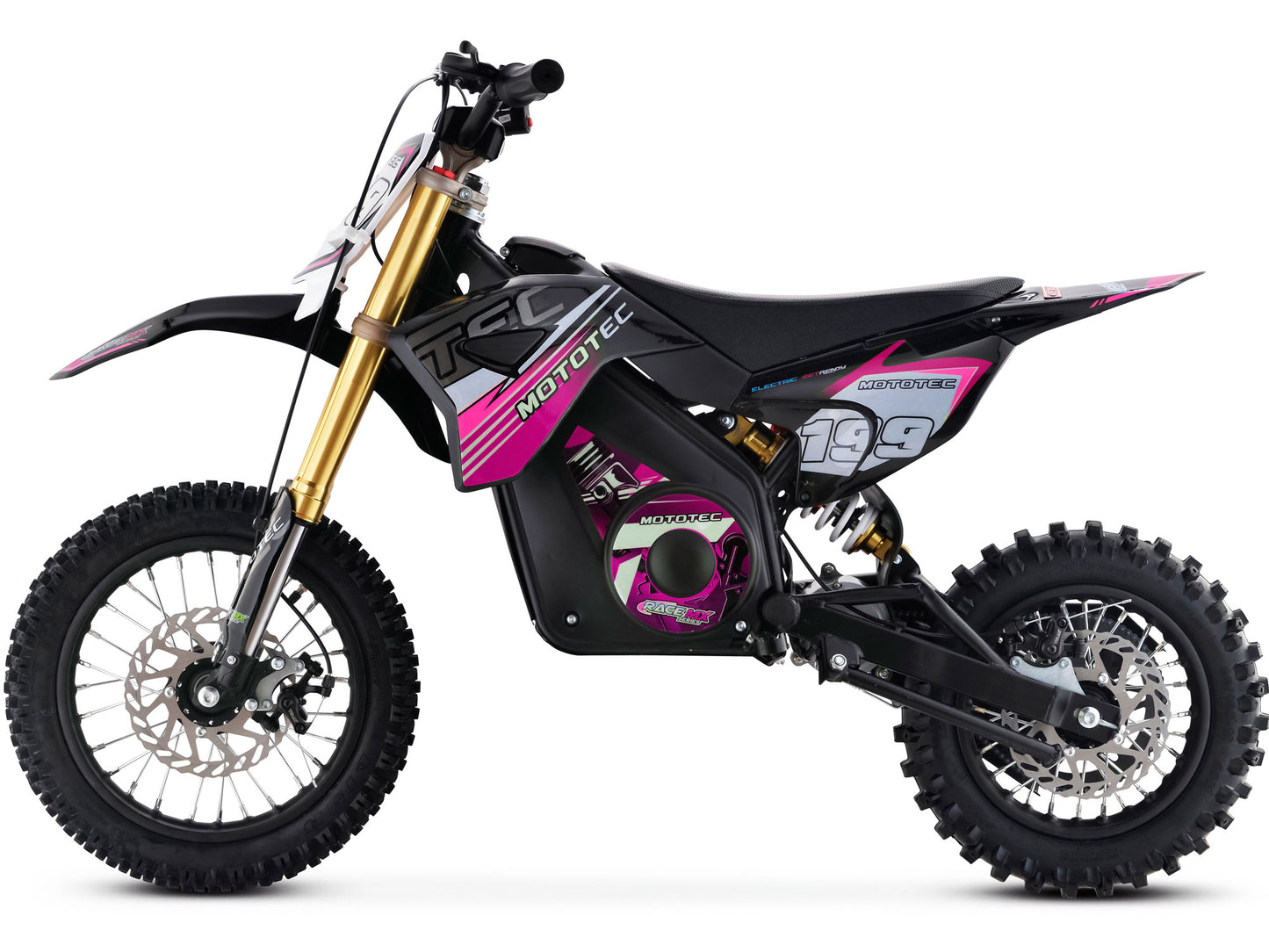 PINK - MotoTec 36v Pro Electric Dirt Bike 1000w Lithium