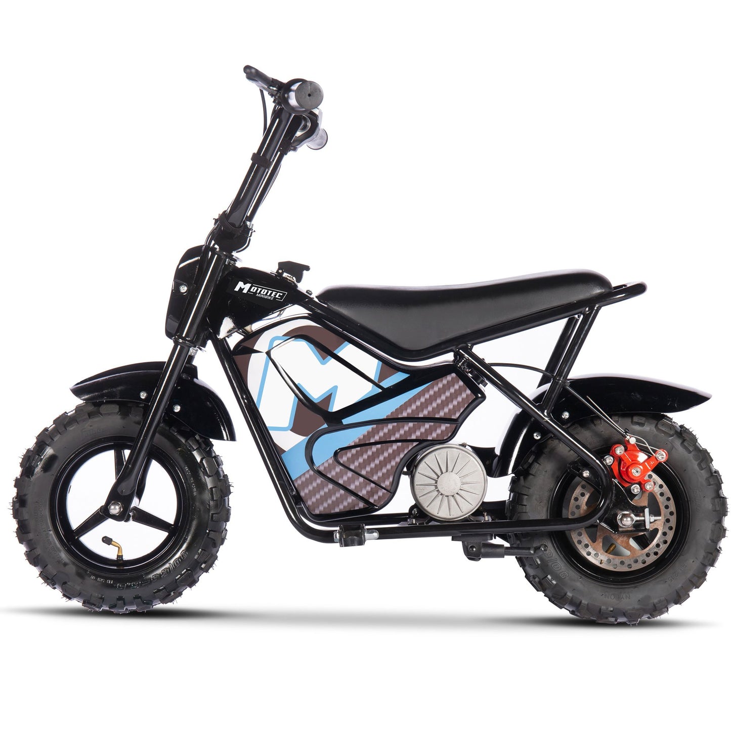 BLACK MotoTec 24v 250w Electric Powered Mini Bike