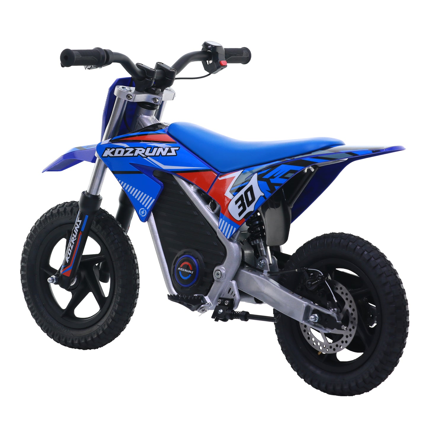 BLUE - Electric Dirt Bike for Kids, 36V 250W 12" Wheel Electric Balance Bike for Ages 3-8