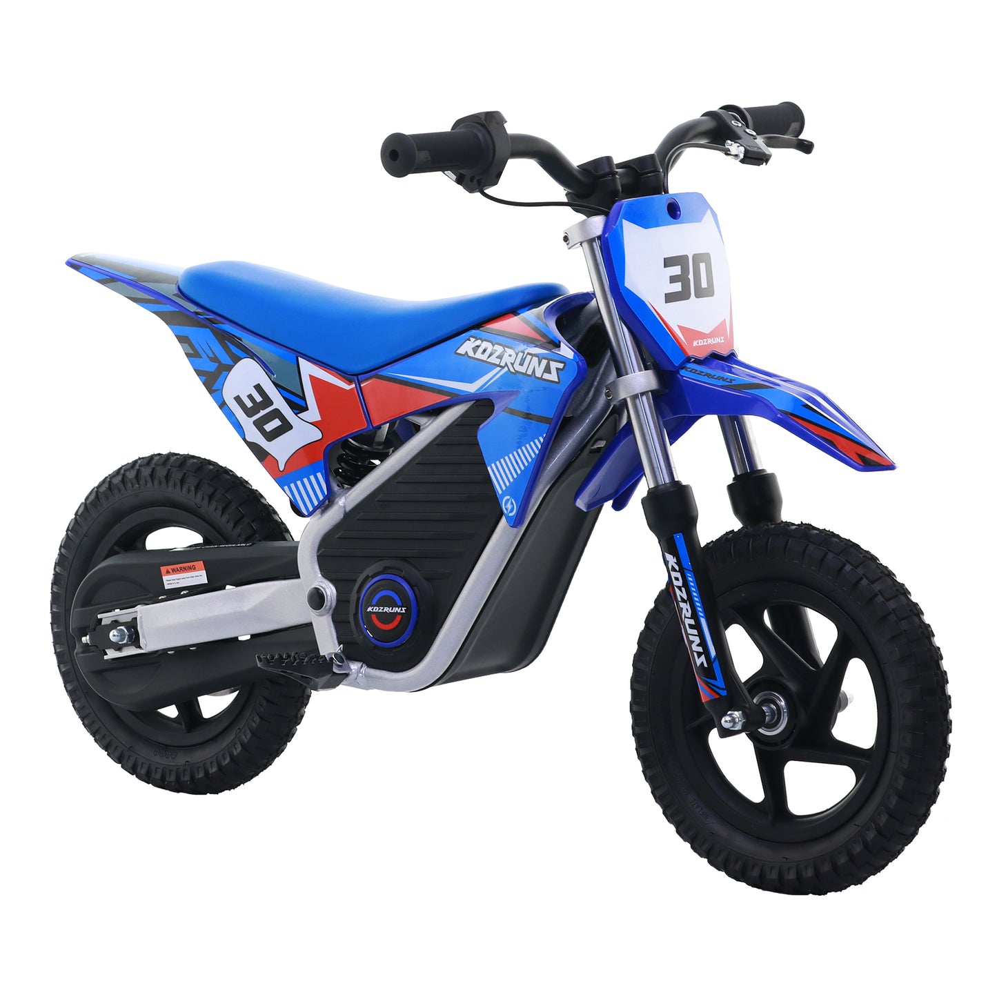 BLUE - Electric Dirt Bike for Kids, 36V 250W 12" Wheel Electric Balance Bike for Ages 3-8