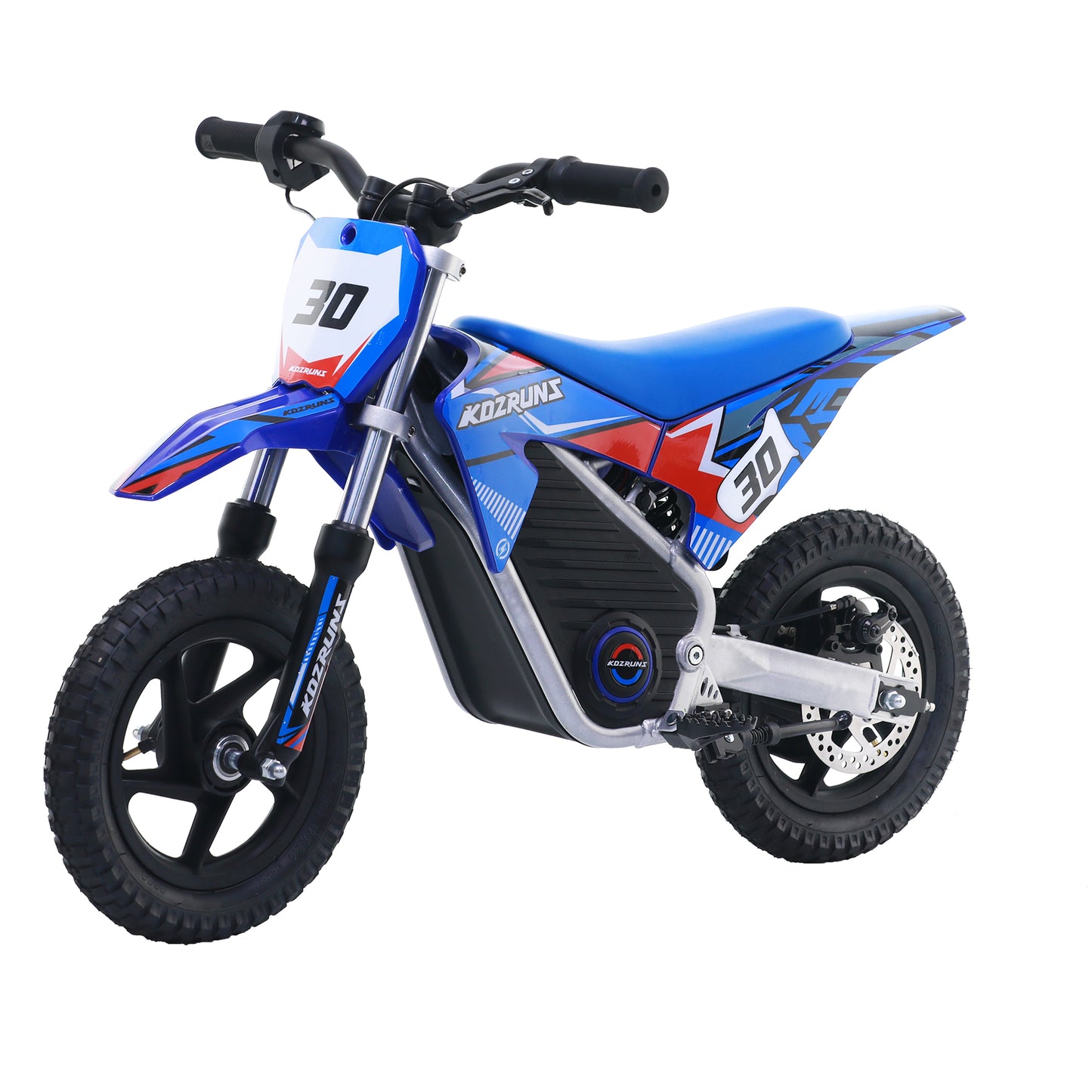 BLUE - Electric Dirt Bike for Kids, 36V 250W 12" Wheel Electric Balance Bike for Ages 3-8