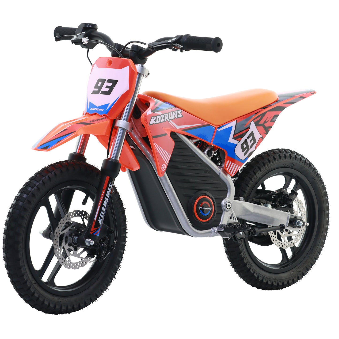 ORANGE - Electric Dirt Bike for Kids, 36V 350W 14" Wheel Electric Balance Bike for Ages 6-12