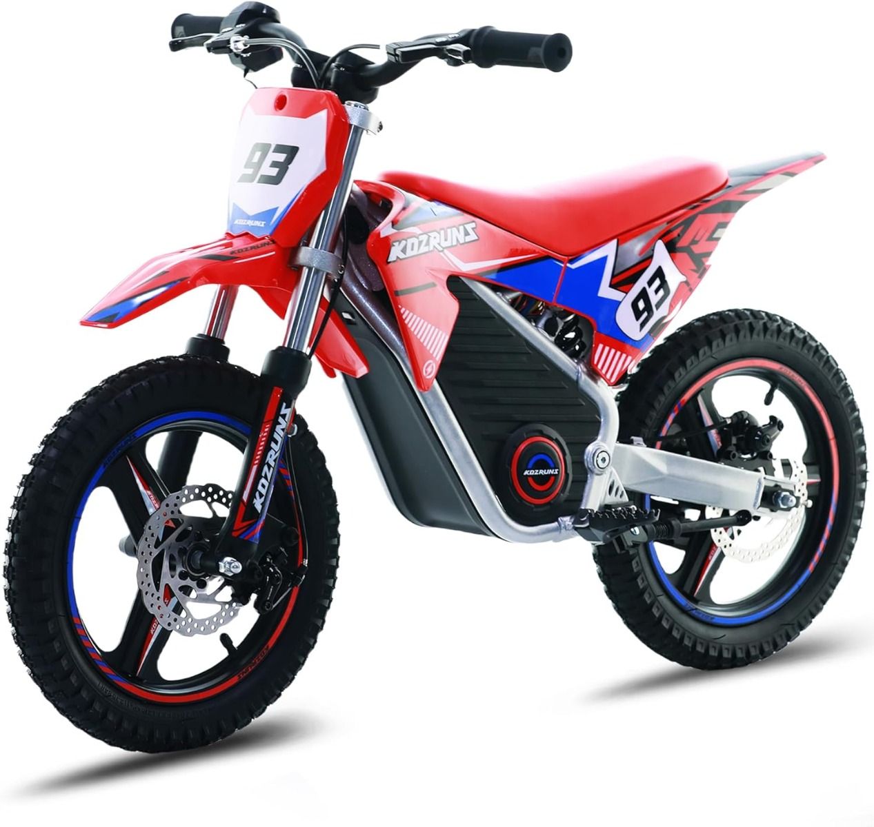 RED - Electric Dirt Bike for Kids, 36V 350W 14" Wheel Electric Balance Bike for Ages 6-12